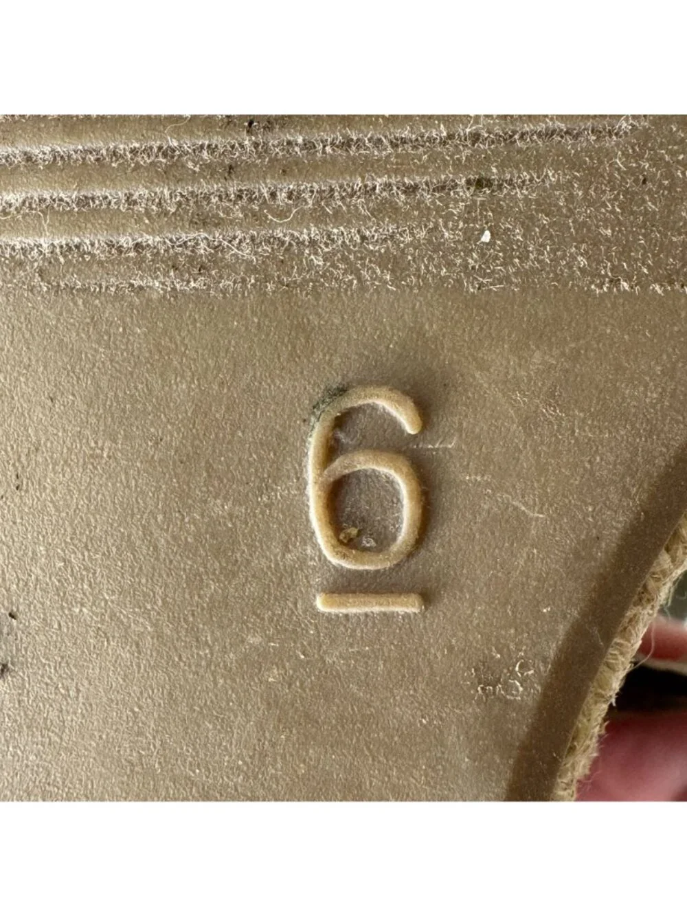Merona Olive Green Wedge Sandals 6